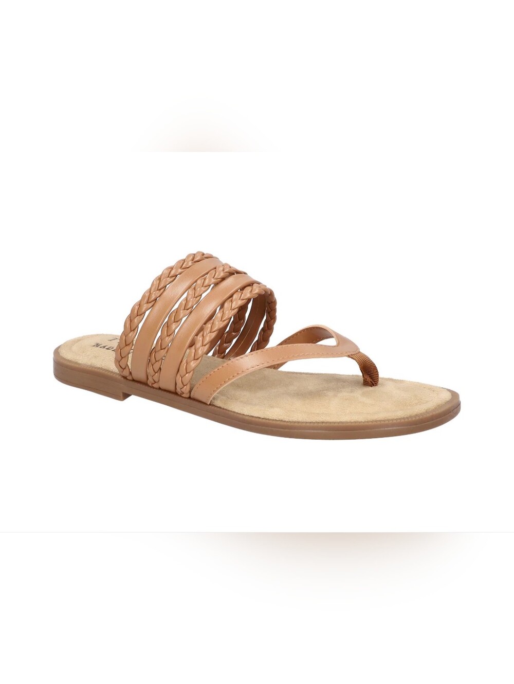 Tuscany Easy Street Anji Women's Braided Tan Slide Sandals Sz 11 Store Displays